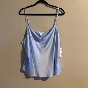 NWT Light Blue Satin Cami Top